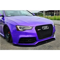 Maxton - Lame Du Pare-Chocs Avant / Lame Audi RS5 8T / 8T FL Noir Brillant