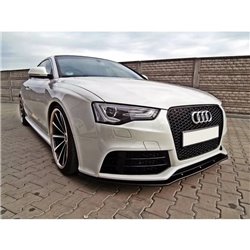 Maxton - Lame Du Pare-Chocs Avant / Lame Audi RS5 8T / 8T FL Noir Brillant