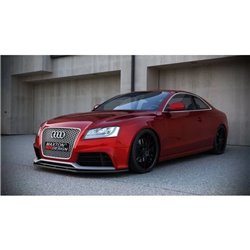 Maxton - Lame Du Pare-Chocs Avant / Lame Audi RS5 8T / 8T FL Noir Brillant