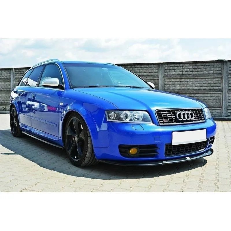 Maxton - LAME DU PARE-CHOCS AVANT AUDI S4 B6 Noir Brillant