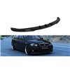 Maxton - LAME DE PARE-CHOCS AVANT V.1 BMW 3 E90 / E91 (APRES FACELIFT) Noir Brillant