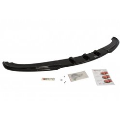 Maxton - LAME DE PARE-CHOCS AVANT V.1 BMW 3 E90 / E91 (APRES FACELIFT) Noir Brillant