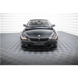 Maxton - Lame Du Pare-Chocs Avant V.1 BMW 6 Coupe E63 / Cabrio E64 Noir Brillant