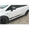 Maxton - RAJOUTS DES BAS DE CAISSE POUR FIAT GRANDE PUNTO ABARTH Noir Brillant