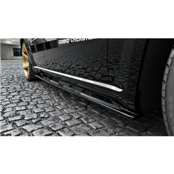 Maxton - RAJOUTS DES BAS DE CAISSE POUR Jeep Grand Cherokee WK2 Summit (APRES FACELIFT) Noir Brillant