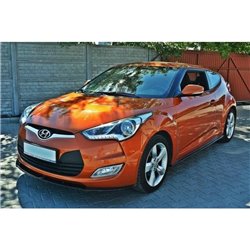 Maxton - LAME DU PARE-CHOCS AVANT Hyundai Veloster Noir Brillant