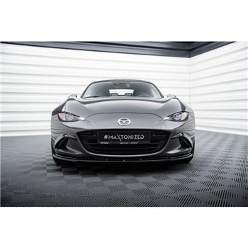 Maxton - Lame Du Pare-Chocs Avant V.1 Mazda MX-5 ND (Mk4) Noir Brillant