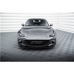 Maxton - Lame Du Pare-Chocs Avant V.1 Mazda MX-5 ND (Mk4) Noir Brillant