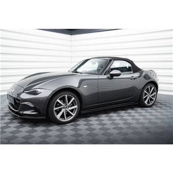 Maxton - Lame Du Pare-Chocs Avant V.1 Mazda MX-5 ND (Mk4) Noir Brillant