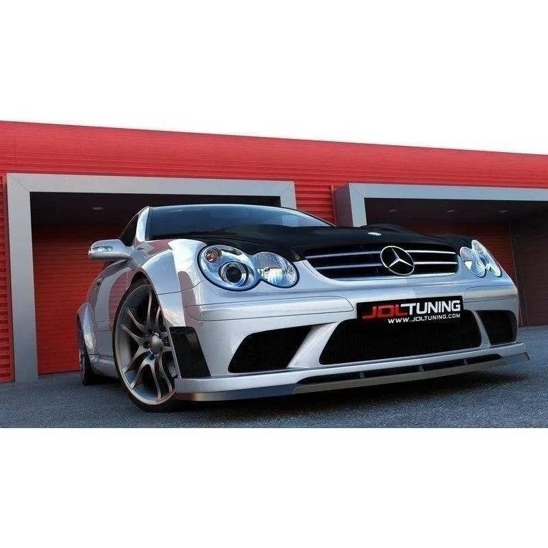 Maxton - LAME DU PARE-CHOCS AVANT MERCEDES CLK W209 (POUR ME-CLK-209-Noir-F1 PARE-CHOCS) Noir Brillant