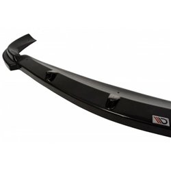 Maxton - LAME DU PARE-CHOCS AVANT MERCEDES CLK W208 (POUR W208 AMG) Noir Brillant