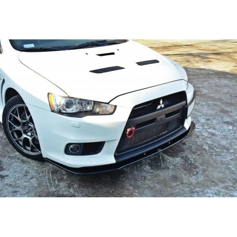 Maxton - LAME DU PARE-CHOCS AVANT V.1 Mitsubishi Lancer Evo X