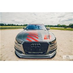 Maxton - SPORT LAME DU PARE-CHOCS AVANT AUDI A6 C7 S-LINE 2 SPLITTERS 1 JEU Hybrid