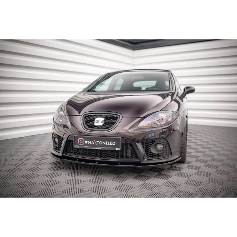 Maxton - LAME DE PARE-CHOCS AVANT SEAT LEON MK2 CUPRA FR (AVANT FACELIFT)