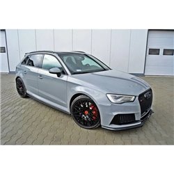 Maxton - Lame Du Pare-Chocs Avant V.2 Audi RS3 8V Sportback Noir Brillant