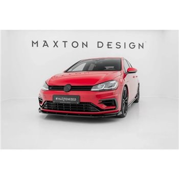 Maxton - Lame Du Pare-Chocs Avant V.1 Volkswagen Golf R / R-Line Mk7 Facelift