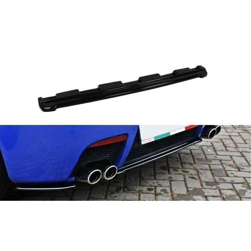 Maxton - Arriere Splitter ALFA ROMEO 147 GTA (sans barres verticales) Noir Brillant