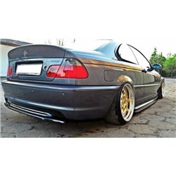 Maxton - Arriere Splitter BMW 3 E46 MPACK COUPE (sans barres verticales)