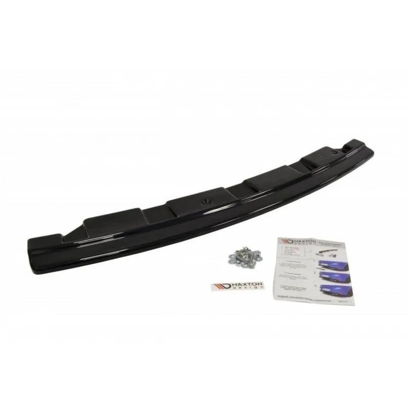 Maxton - Arriere Splitter BMW 5 M-Pack Sedan/Touring F10/F11 - sans barres verticales (avec deux extrémités d'échappement simple