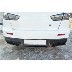 Maxton - Arriere Splitter Mitsubishi Lancer Evo X (avec barres verticales)