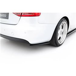Maxton - Lame Du Pare Chocs Arriere Audi A4 Sedan / Avant B8 Noir Brillant