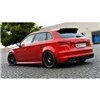 Maxton - Lame Du Pare Chocs Arriere Audi S3 / A3 S-Line 8V Hatchback / Sportback Noir Brillant
