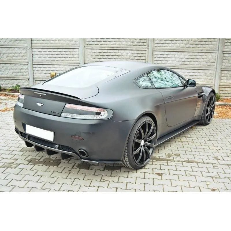 Maxton - LAME DU PARE CHOCS ARRIERE ASTON MARTIN V8 VANTAGE Noir Brillant