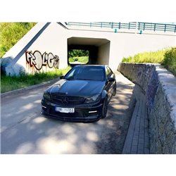 Maxton - SET DES DIFFUSEUR DES BAS DE CAISSE Mercedes-Benz C63 AMG Sedan / Estate W204 Facelift / S204 Facelift Noir Brillant