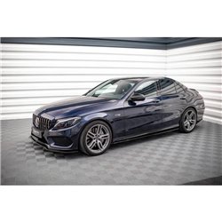 Maxton - Rajouts Des Bas De Caisse Mercedes-AMG C 43 / AMG-Line W205 Noir Brillant