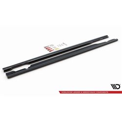 Maxton - Rajouts Des Bas De Caisse Mercedes-AMG C 43 / AMG-Line W205 Noir Brillant