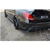 Maxton - Lames De Pare-Chocs Arrière Latérales Mercedes-AMG C 43 W205 Noir Brillant