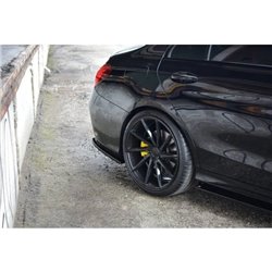 Maxton - Lames De Pare-Chocs Arrière Latérales Mercedes-AMG C 43 W205 Noir Brillant