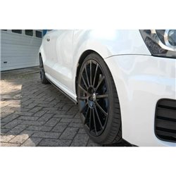 Maxton - SET DES DIFFUSEUR DES BAS DE CAISSE Volkswagen Polo WRC Mk5 Noir Brillant