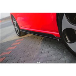 Maxton - SET DES DIFFUSEUR DES BAS DE CAISSE Volkswagen Polo GTI Mk5 Noir Brillant