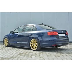 Maxton - SET DES DIFFUSEUR DES BAS DE CAISSE VOLKSWAGEN JETTA MK6 SEDAN AVANT FACELIFT Noir Brillant