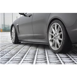 Maxton - SET DES DIFFUSEUR DES BAS DE CAISSE JAGUAR XF (X250) MK1 SPORTBRAKE S-PACK Noir Brillant