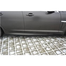 Maxton - SET DES DIFFUSEUR DES BAS DE CAISSE JAGUAR XF (X250) MK1 SPORTBRAKE S-PACK Noir Brillant