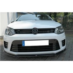 Maxton - LAME DU PARE-CHOCS AVANT / SPLITTER Volkswagen Polo WRC Mk5 Noir Brillant