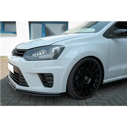 Maxton - LAME DU PARE-CHOCS AVANT / SPLITTER Volkswagen Polo WRC Mk5 Noir Brillant