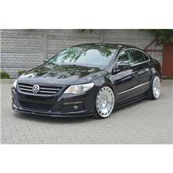 Maxton - LAME DU PARE-CHOCS AVANT / SPLITTER V.2 VW PASSAT CC STANDARD Noir Brillant