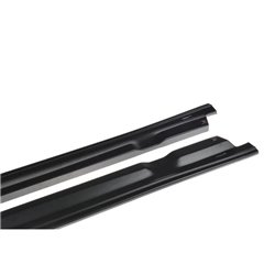 Maxton - SET DES DIFFUSEUR DES BAS DE CAISSE NISSAN GT-R AVANT FACELIFT COUPE (R35-SERIES) Noir Brillant