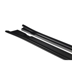 Maxton - SET DES DIFFUSEUR DES BAS DE CAISSE NISSAN GT-R AVANT FACELIFT COUPE (R35-SERIES) Noir Brillant