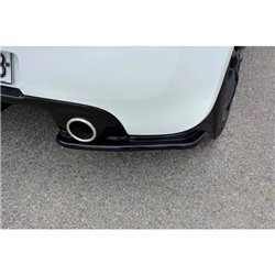 Maxton - LAME DU PARE-CHOCS ARRIERE RENAULT CLIO MK3 RS FACELIFT Noir Brillant