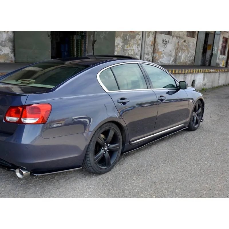 Maxton - SET DES DIFFUSEUR DES BAS DE CAISSE LEXUS GS MK.3 Noir Brillant
