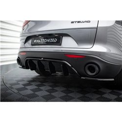 Maxton - RAJOUT DU PARE-CHOCS ARRIERE ALFA ROMEO STELVIO Noir Brillant
