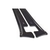 Maxton - SET DES DIFFUSEUR DES BAS DE CAISSE V.1 TESLA MODEL X Noir Brillant