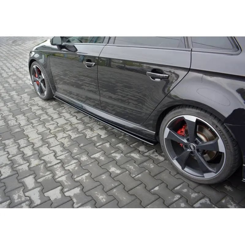 Maxton - Set Des Diffuseur Des Bas De Caisse Audi RS3 8V FL Sportback Noir Brillant