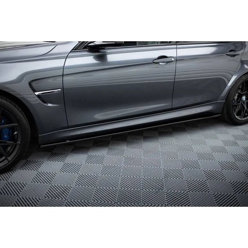 Maxton - Rajouts Des Bas De Caisse BMW M3 F80 Noir Brillant