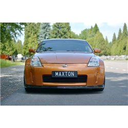 Maxton - LAME DU PARE-CHOCS AVANT / SPLITTER NISSAN 350Z Noir Brillant
