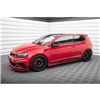 Maxton - SET DES DIFFUSEUR DES BAS DE CAISSE VW GOLF Mk7 GTI CLUBSPORT Rouge